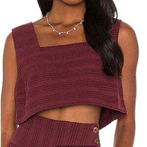 Free People | Womens Sunshine Cropped Top in Sweet Raisin Size S